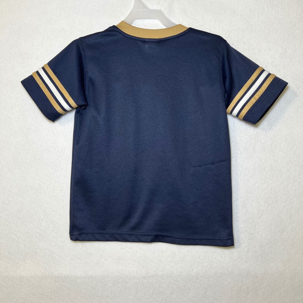 Vintage NFL St. Louis Rams Jersey Navy Blue Gold Y2K Football Youth XS 4-5 - Picture 2 of 11